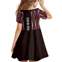 Tonga Rugby Personalised Family Matching Tank Maxi Dress and Hawaiian Shirt 2025 Mate Maa Tonga Ngatu Motif LT14 - Polynesian Pride