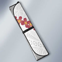 White Sunday Tonga Fakame Auto Sun Shade Tongan Ngatu Heilala Lei LT14 - Polynesian Pride