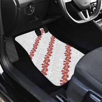 White Sunday Tonga Fakame Car Mats Tongan Ngatu Heilala Lei LT14 - Polynesian Pride