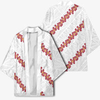 White Sunday Tonga Fakame Kimono Tongan Ngatu Heilala Lei LT14 - Polynesian Pride