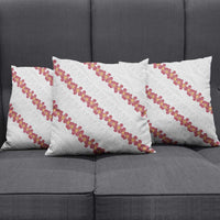 White Sunday Tonga Fakame Pillow Cover Tongan Ngatu Heilala Lei LT14 - Polynesian Pride