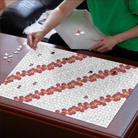 White Sunday Tonga Fakame Puzzle Tongan Ngatu Heilala Lei LT14 - Polynesian Pride
