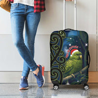 New Zealand Christmas Luggage Cover Cute Kakapo Meri Kirihimete Maori Koru LT14 - Polynesian Pride
