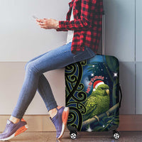 New Zealand Christmas Luggage Cover Cute Kakapo Meri Kirihimete Maori Koru LT14 - Polynesian Pride