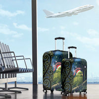New Zealand Christmas Luggage Cover Cute Kakapo Meri Kirihimete Maori Koru LT14 - Polynesian Pride