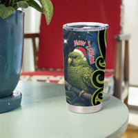 New Zealand Christmas Tumbler Cup Cute Kakapo Meri Kirihimete Maori Koru LT14 - Polynesian Pride