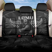 New Zealand Silver Fern Rugby Back Car Seat Cover Aotearoa Godfather Proud Gone But Never Forgotten LT14 One Size Black - Polynesian Pride