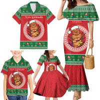 Personalized Hawaii Christmas Family Matching Mermaid Dress and Hawaiian Shirt Tiki Santa Mele Kalikimaka LT14 - Polynesian Pride