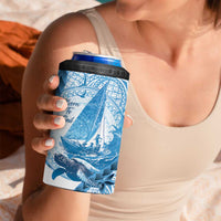 New Zealand Sailing 4 in 1 Can Cooler Tumbler Aotearoa Yacht Racing - Born To Sail LT14 - Polynesian Pride