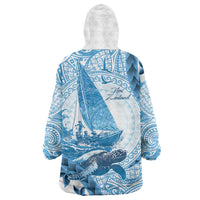New Zealand Sailing Wearable Blanket Hoodie Aotearoa Yacht Racing - Born To Sail LT14 - Polynesian Pride