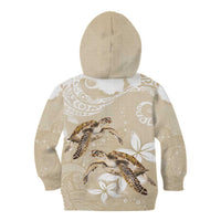 Happy Valentine's Day Polynesia Kid Hoodie SeaTurtle Couple Polynesian - Pollinate Color