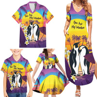 Hawaii Penguin Couple Family Matching Summer Maxi Dress and Hawaiian Shirt You Are My Valentine - Tropical Sunset Vibes LT14 - Polynesian Pride