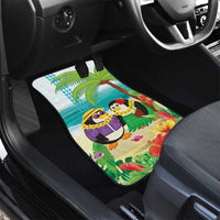 Hawaii Penguin Couple Car Mats Hawaiian Kakau - Tropical Summer Vibes LT14 - Polynesian Pride