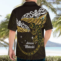 New Zealand Matariki Hawaiian Shirt Maori New Year Silver Fern And Lizard - Gold LT14 - Polynesian Pride