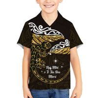 New Zealand Matariki Hawaiian Shirt Maori New Year Silver Fern And Lizard - Gold LT14 - Polynesian Pride