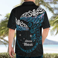 New Zealand Matariki Hawaiian Shirt Maori New Year Silver Fern And Lizard - Turquosie LT14 - Polynesian Pride
