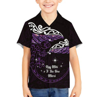 New Zealand Matariki Hawaiian Shirt Maori New Year Silver Fern And Lizard - Purple LT14 - Polynesian Pride