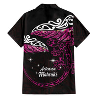 New Zealand Matariki Hawaiian Shirt Maori New Year Silver Fern And Lizard - Pink LT14 - Polynesian Pride