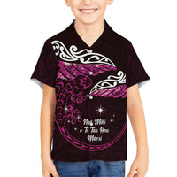 New Zealand Matariki Hawaiian Shirt Maori New Year Silver Fern And Lizard - Pink LT14 - Polynesian Pride
