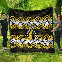 Personalised Cook Islands Aitutaki Quilt Tiare Maori Polynesian Waves Tattoo