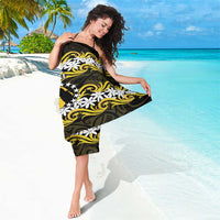 Personalised Cook Islands Aitutaki Sarong Tiare Maori Polynesian Waves Tattoo