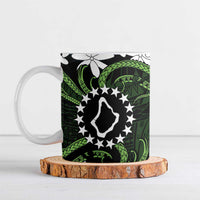 Personalised Cook Islands Palmerston Ceramic Mug Tiare Maori Polynesian Waves Tattoo