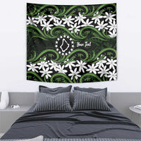 Personalised Cook Islands Palmerston Tapestry Tiare Maori Polynesian Waves Tattoo