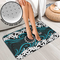 Personalised Cook Islands Penrhyn Atoll Bathroom Set Tiare Maori Polynesian Waves Tattoo