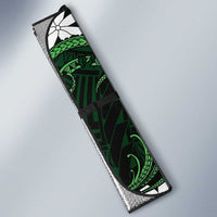 Personalised Cook Islands Mitiaro Auto Sun Shade Tiare Maori Polynesian Waves Tattoo