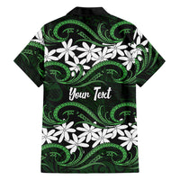 Personalised Cook Islands Mitiaro Family Matching Summer Maxi Dress and Hawaiian Shirt Tiare Maori Polynesian Waves Tattoo LT14 - Polynesian Pride