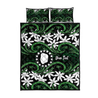 Personalised Cook Islands Mitiaro Quilt Bed Set Tiare Maori Polynesian Waves Tattoo