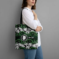 Personalised Cook Islands Mitiaro Tote Bag Tiare Maori Polynesian Waves Tattoo