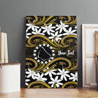 Personalised Cook Islands Manihiki Canvas Wall Art Tiare Maori Polynesian Waves Tattoo
