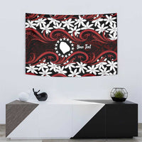 Personalised Cook Islands Atiu Enuamanu Tapestry Tiare Maori Polynesian Waves Tattoo