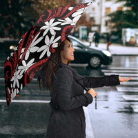 Personalised Cook Islands Atiu Enuamanu Umbrella Tiare Maori Polynesian Waves Tattoo