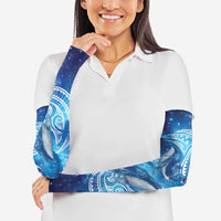New Zealand Humpback Whale Matariki Arm Sleeves Maori New Year Taniko Niho Taniwha