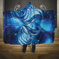 New Zealand Humpback Whale Matariki Hooded Blanket Maori New Year Taniko Niho Taniwha