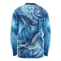 New Zealand Humpback Whale Matariki Long Sleeve Shirt Maori New Year Taniko Niho Taniwha