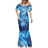 New Zealand Humpback Whale Matariki Mermaid Dress Maori New Year Taniko Niho Taniwha