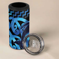 Humpback Whale Matariki New Zealand 4 in 1 Can Cooler Tumbler NZ Maori Paikea Poutama Luxury Blue LT14 - Polynesian Pride