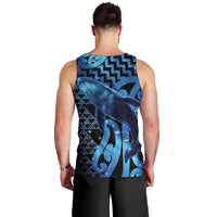 Humpback Whale Matariki New Zealand Men Tank Top NZ Maori Paikea Poutama Luxury Blue
