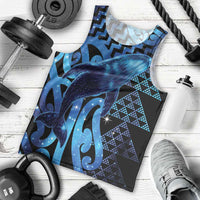 Humpback Whale Matariki New Zealand Men Tank Top NZ Maori Paikea Poutama Luxury Blue