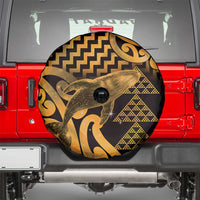 Humpback Whale Matariki New Zealand Spare Tire Cover NZ Maori Paikea Poutama Luxury Gold