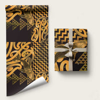 Humpback Whale Matariki New Zealand Wrapping Paper NZ Maori Paikea Poutama Luxury Gold