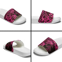 Humpback Whale Matariki New Zealand Slide Sandals NZ Maori Paikea Poutama Luxury Pink