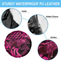 Humpback Whale Matariki New Zealand Spare Tire Cover NZ Maori Paikea Poutama Luxury Pink