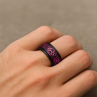 Humpback Whale Matariki New Zealand Spinner Ring NZ Maori Paikea Poutama Luxury Pink