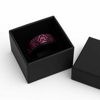 Humpback Whale Matariki New Zealand Spinner Ring NZ Maori Paikea Poutama Luxury Pink