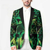 Humpback Whale Matariki New Zealand Blazer NZ Maori Paikea Poutama Luxury Green