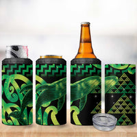 Humpback Whale Matariki New Zealand 4 in 1 Can Cooler Tumbler NZ Maori Paikea Poutama Luxury Green LT14 - Polynesian Pride